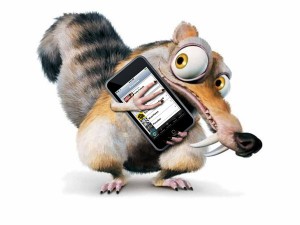 scrat_with_iphone_by_leadshard