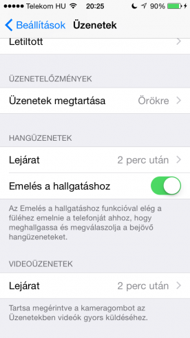 iOS8b4_Uzenetmegtartas