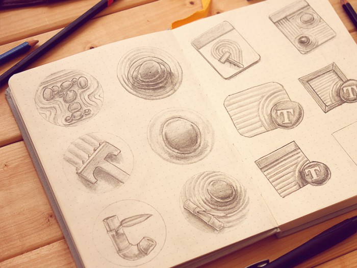 Typed icon Sketchbook