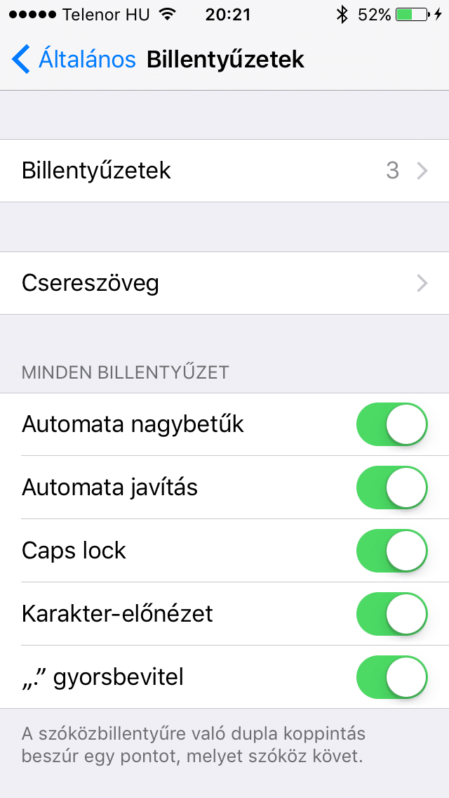 iOS9b5-Csereszoveg