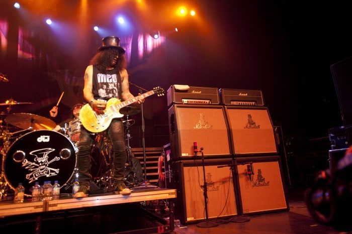 CHICAGO, IL - SEPTEMBER 8: Slash at Riviera Theater on September 8, 2010 in Chicago, Illinois. (Photo by Paul Natkin/WireImage)