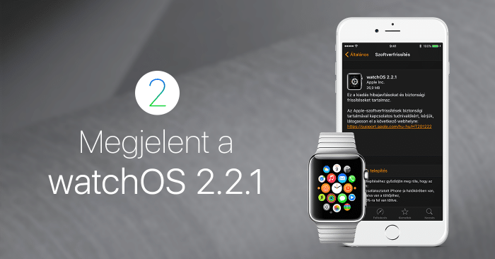 Borítókép: Megjelent a watchOS 2.2.1!