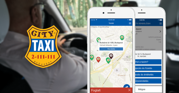 Borítókép: City Taxi app promó.