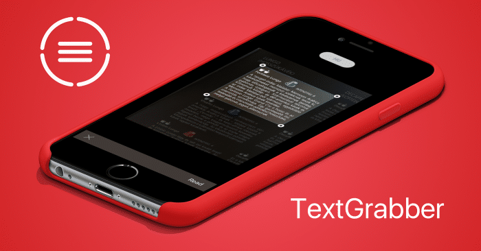 Borítókép: TextGrabber app promó.
