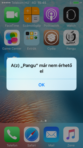 Kép: Ha lejárt a tanúsítvány, az app nem indul el.