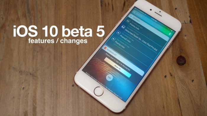 beta-5-ios-10-features-changes