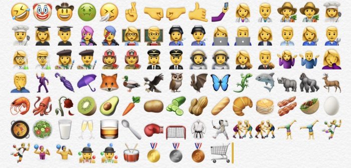 Sok új emoji.