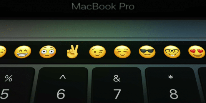 Touch bar emoji