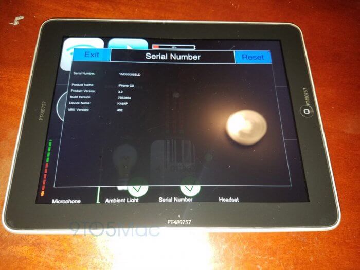 iPad 1 prototípus