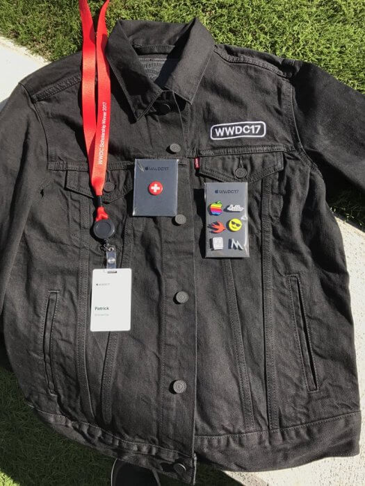 WWDC17 LEVIS kabát és kitűzők