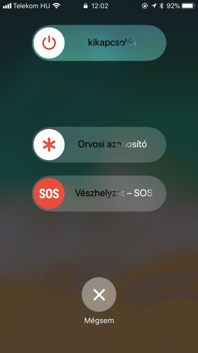 Vészhelyzet – SOS az iOS 11-ben