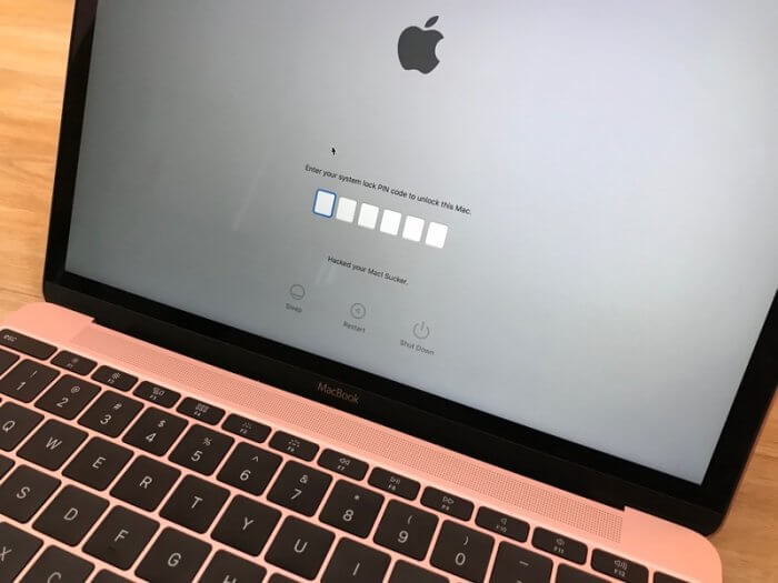 Fotó: Enter your system lock PIN code to unlock this Mac.