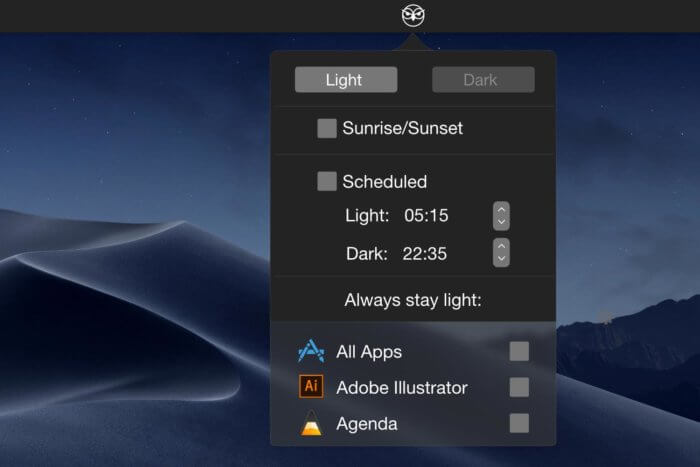 NightOwl – igazítsd a napszakhoz a macOS dark mode-ját 