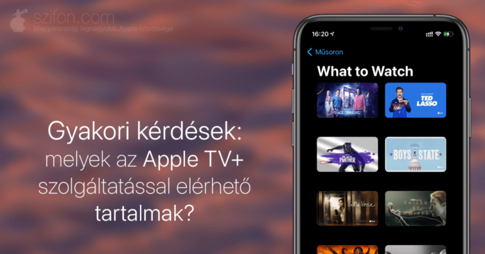Borítókép: melyek az Apple TV+ szolgáltatással elérhető tartalmak?