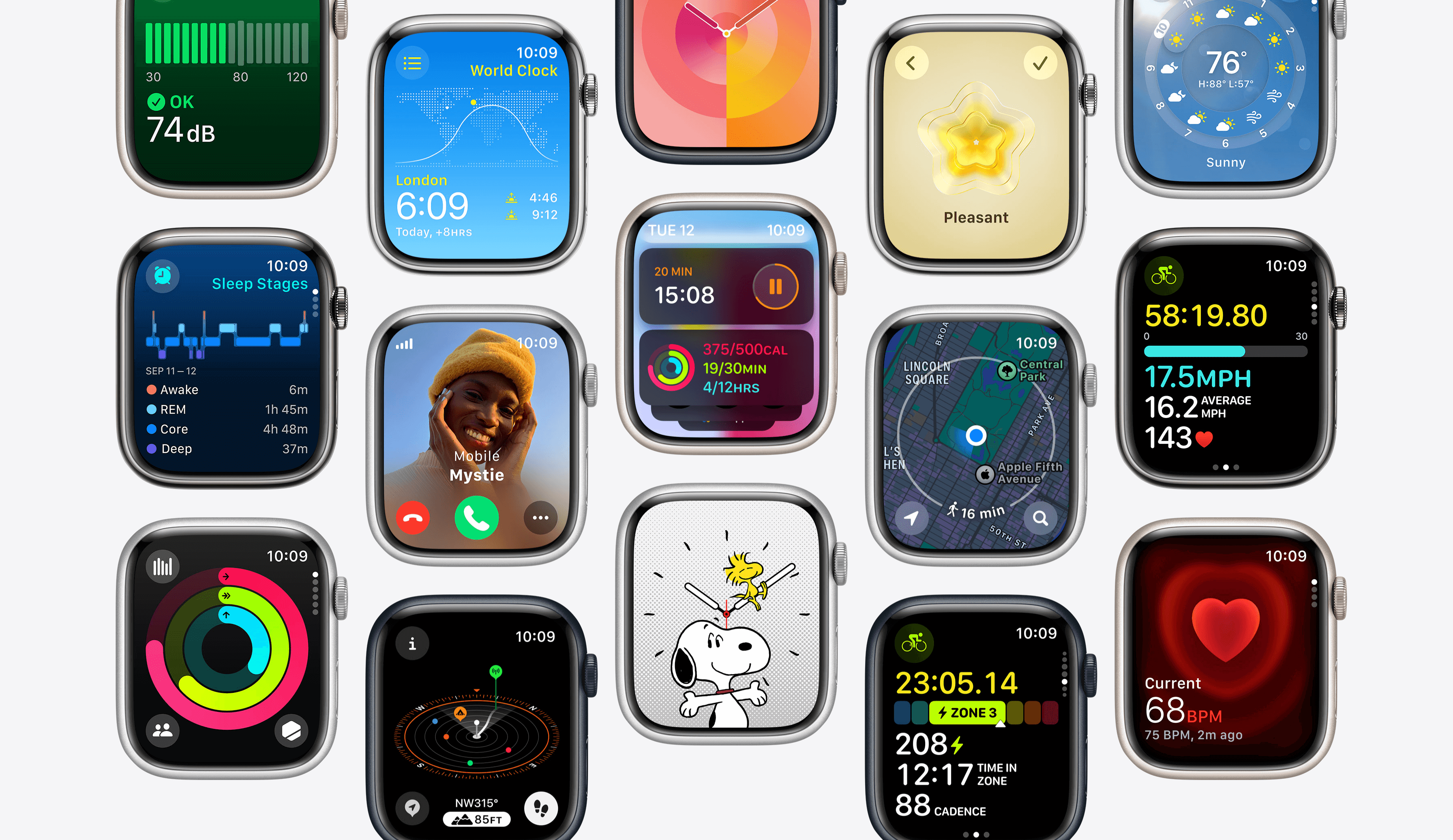 Megjelent a watchOS 10 – újraalkotott appok, két új számlap, biciklis újdonságok, és sok más