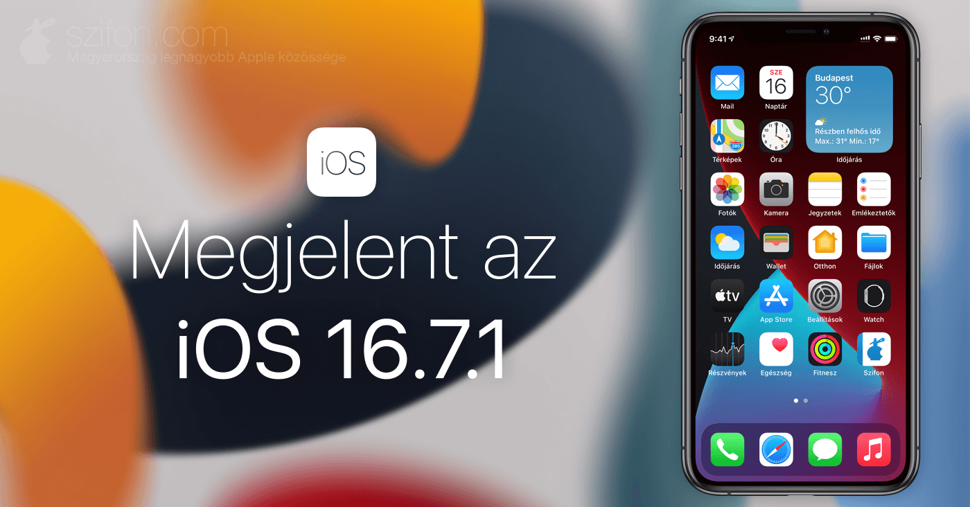 Megjelent az iOS 16.7.1 – két sebezhetőség javítása