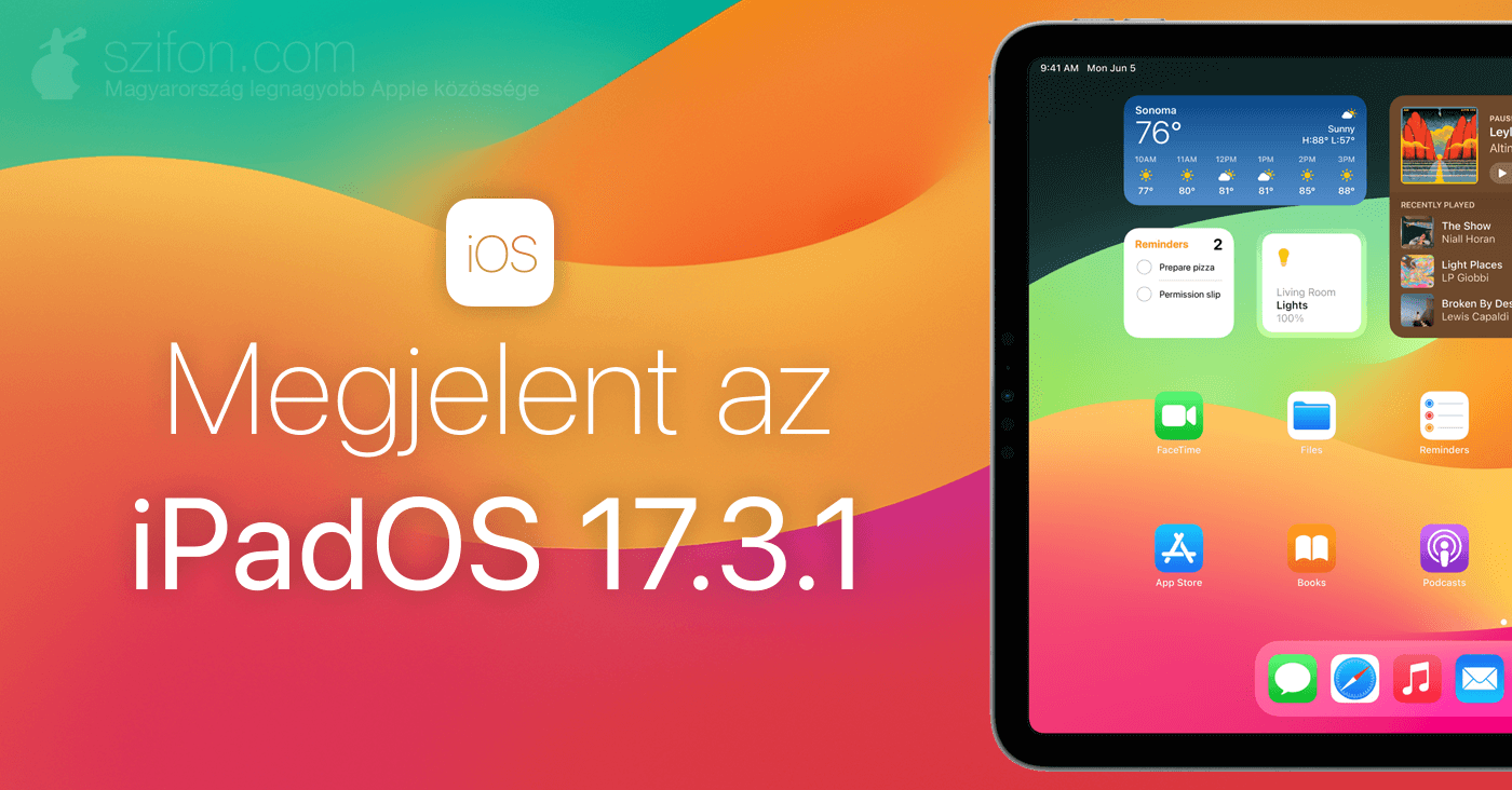 Megjelent az iPadOS 17.3.1 – a gépelésnél megkettőződő szöveg javítása