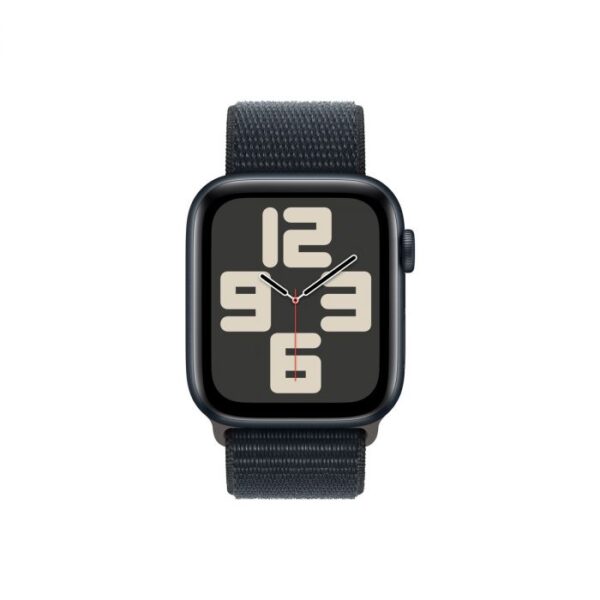 Apple Watch SE GPS + Cellular – 44 mm-es éjfekete alumíniumtok, éjfekete sportpánt