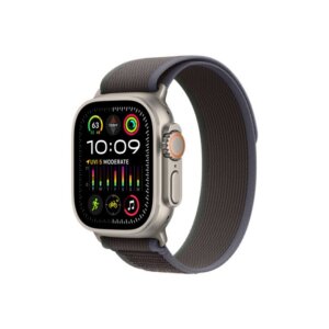 Apple Watch Ultra 2 GPS + Cellular – 49 mm-es titántok, kék-fekete terep pánt - S/M