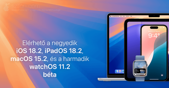 Elérhető a negyedik iOS 18.2, iPadOS 18.2, macOS 15.2, és a harmadik watchOS 11.2 béta