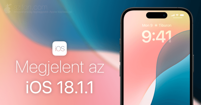 Megjelent az iOS 18.1.1 – két sebezhetőség javítása