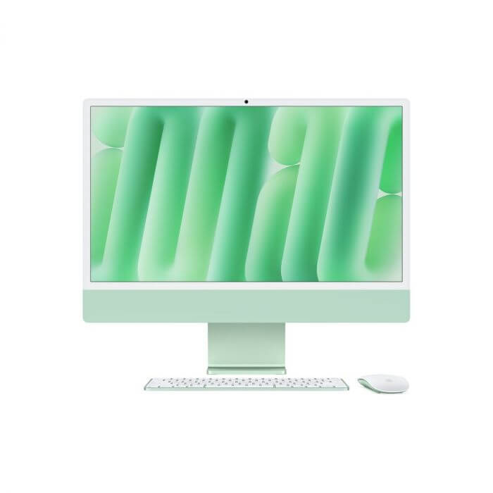 iMac 24” – M4 chip 10 magos CPU-val, 10 magos GPU-val, 16 GB egyesített memória, 512 GB - zöld