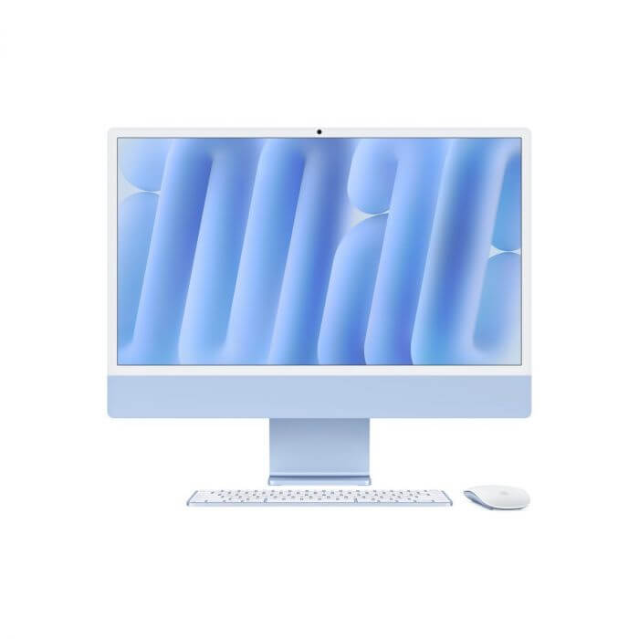 iMac 24” – M4 chip 10 magos CPU-val, 10 magos GPU-val, 16 GB egyesített memória, 512 GB - kék