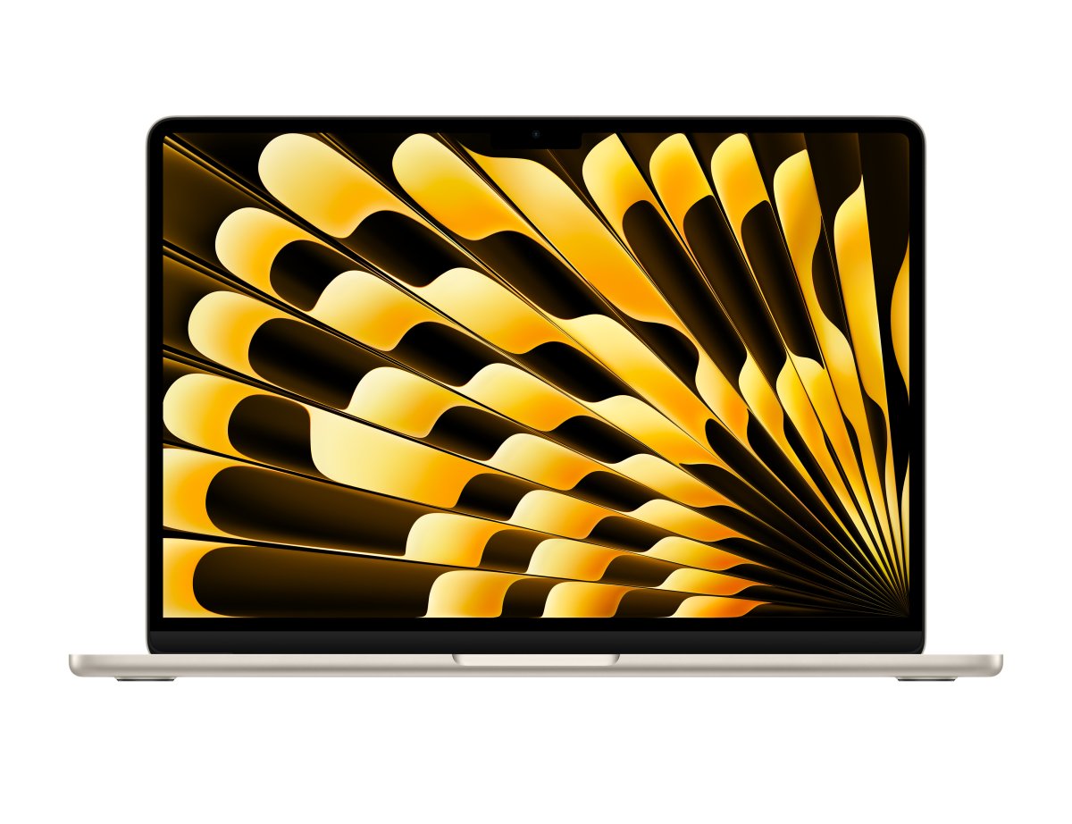 Apple 13 hüvelykes MacBook Air – M3 chip 8 magos CPU-val, 10 magos GPU-val, 16 GB egyesített memória, 512GB SSD – csillagfény