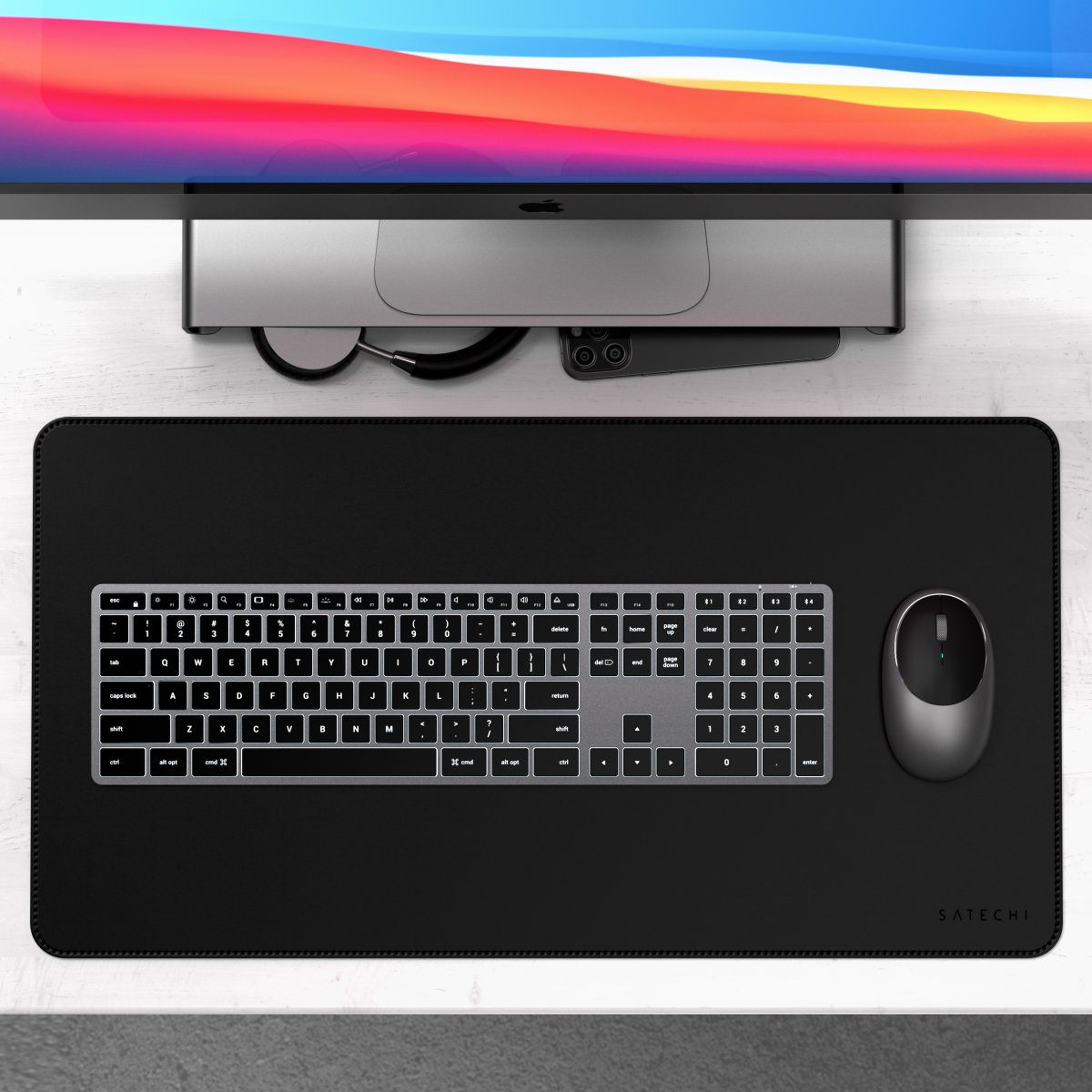 Satechi - Slim X3 Bluetooth BACKLIT vezeték nélküli billentyűzet - HU - Szürke - Image 6