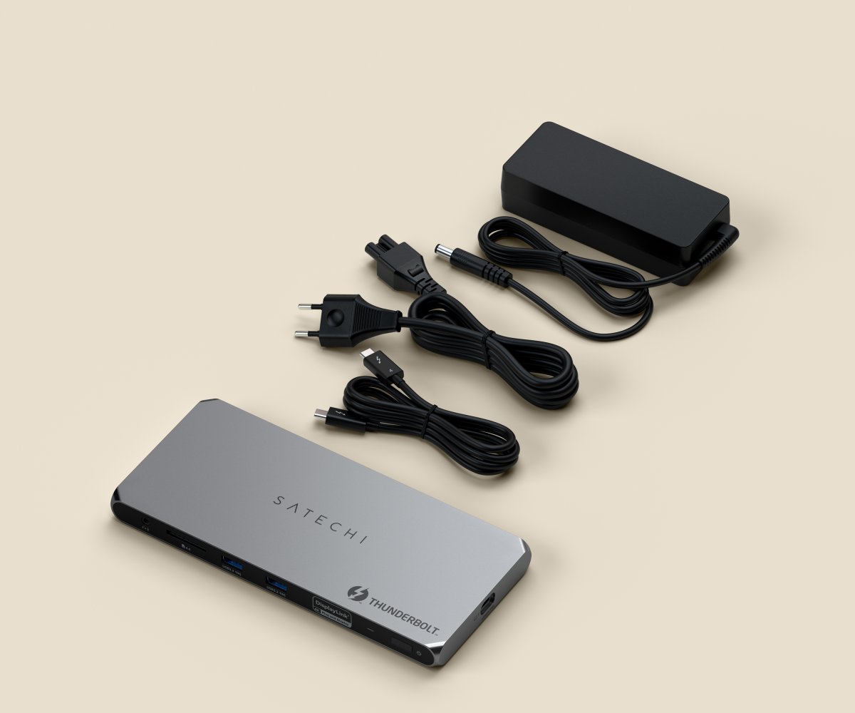 Satechi - Thunderbolt 4 többkijelzős dokkolóállomás - EU - Szürke - Image 2