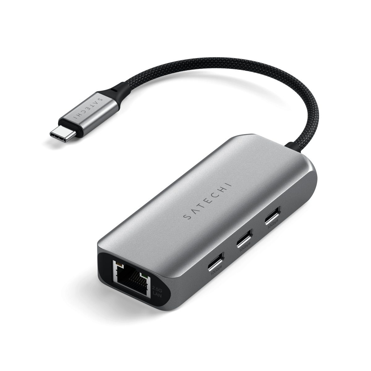 Satechi - 4 az 1-ben USB-C hub 2,5 Gigabit Ethernet-csatlakozóval - Szürke - Image 5