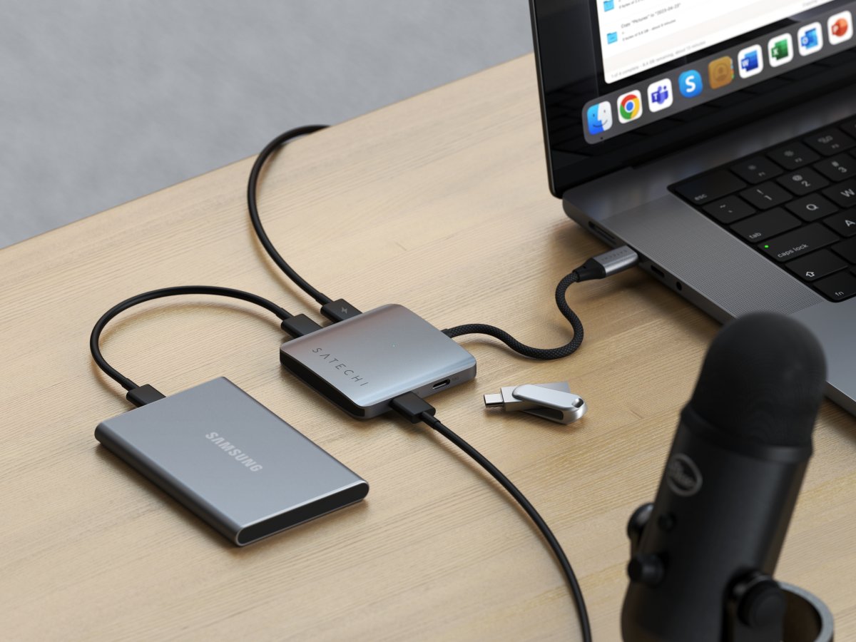 Satechi - 4 portos USB-C hub PD-vel - Szürke - Image 2