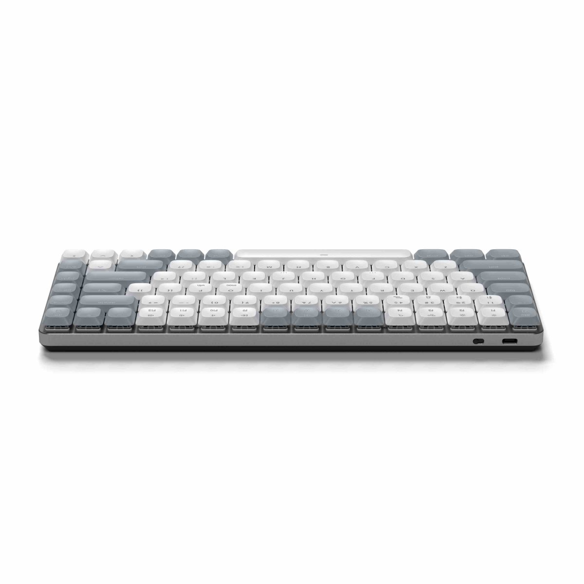 Satechi - SM1 Slim mechanikus háttérvilágítású Bluetooth billentyűzet (Windows billentyűzet - Windows, Left Alt, Right Alt 2.4GHz USB vevő) - Szürke/Fehér - Image 5