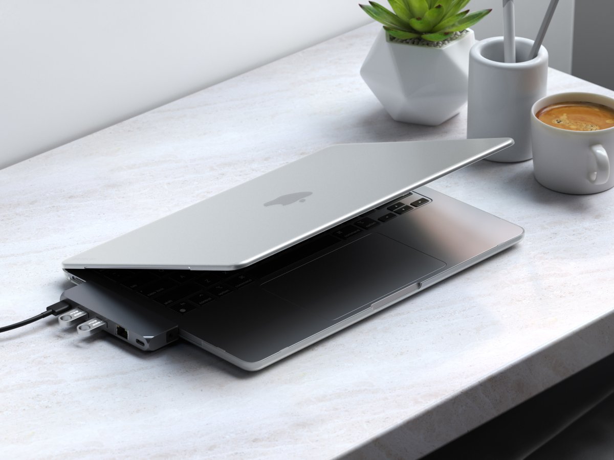 Satechi - Eco keményhéj tok MacBook Air M2-hez - Átlátszó - Image 6