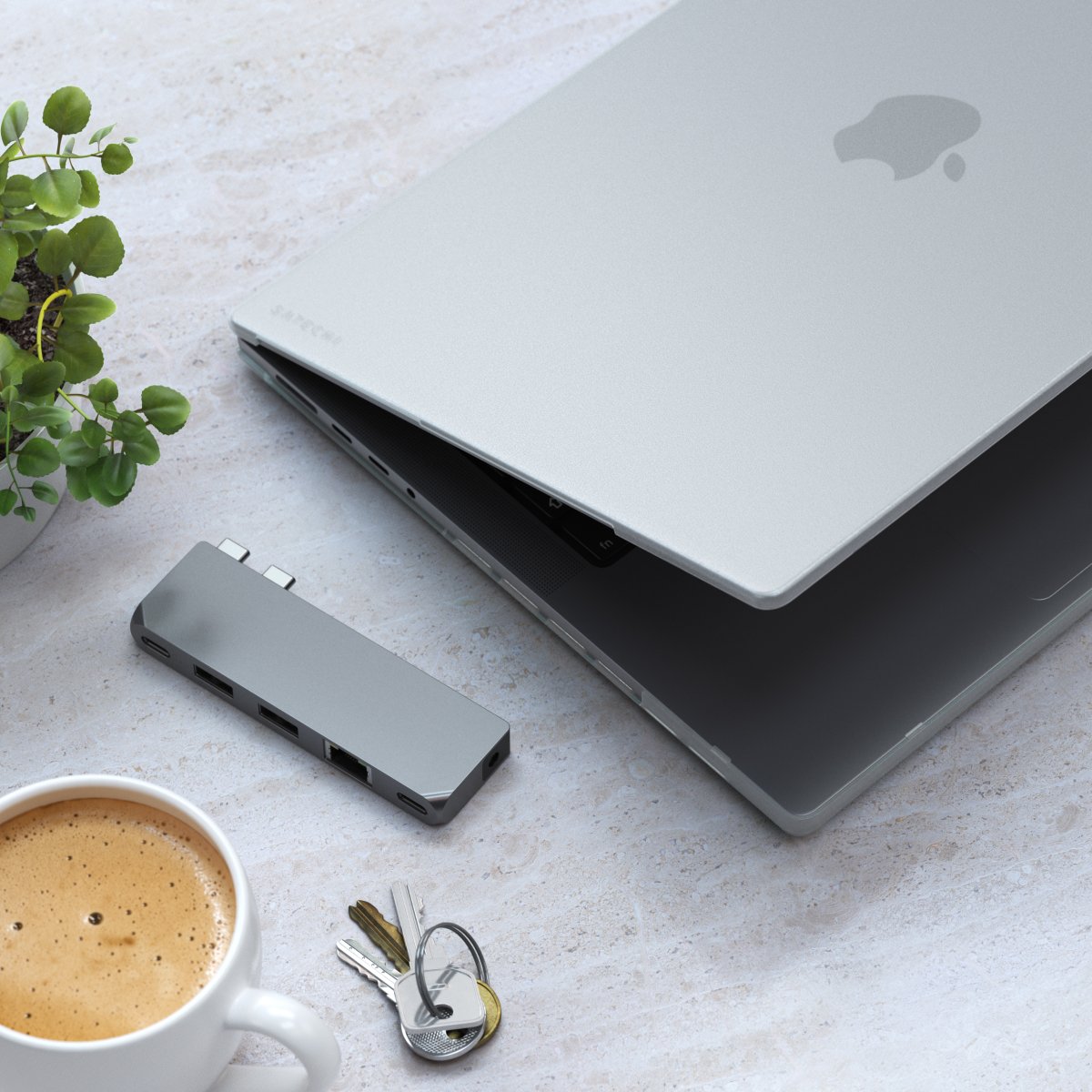 Satechi - Eco kemény tok MacBook Pro 14-hez - Átlátszó - Image 4