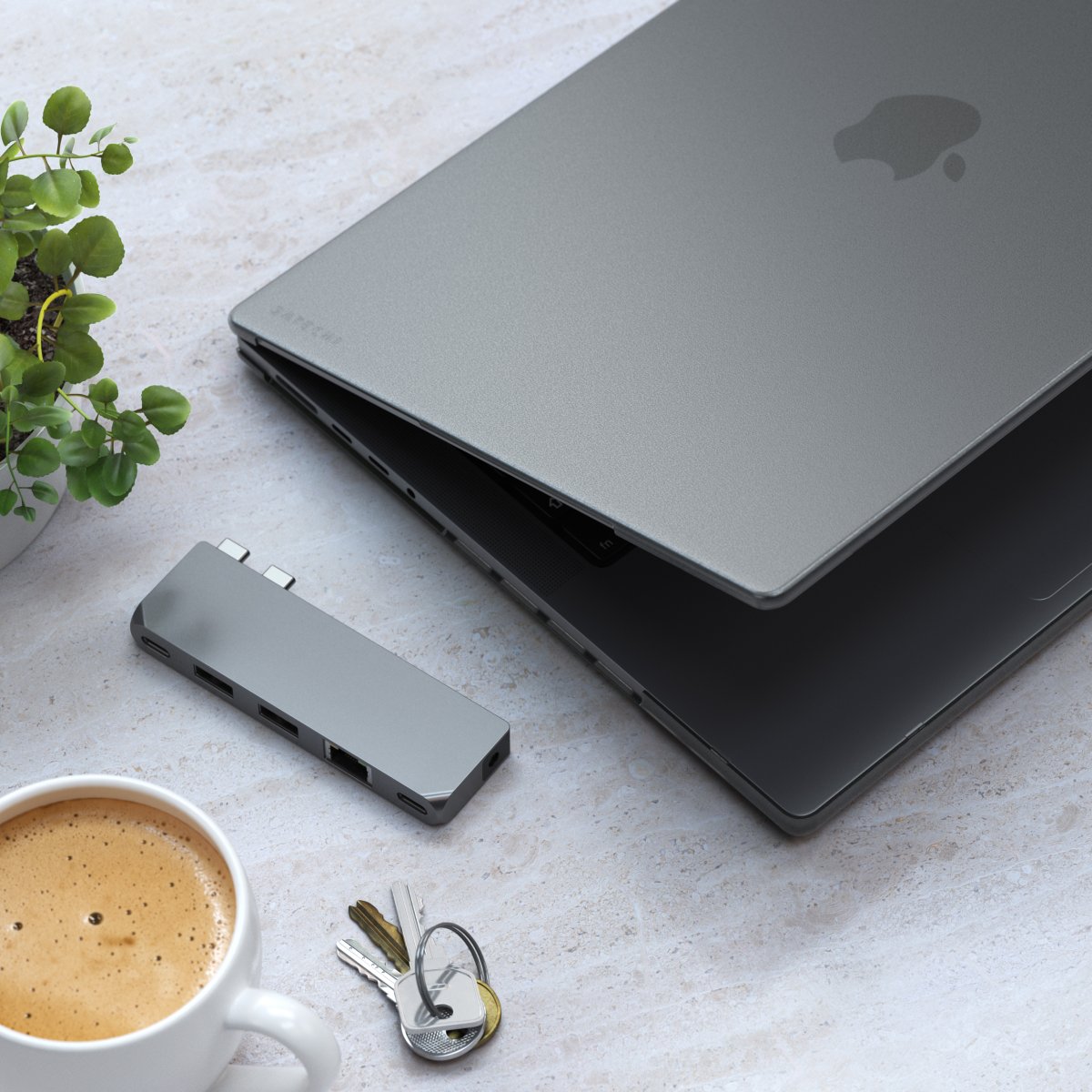 Satechi - Eco kemény tok MacBook Pro 14 - Sötét szürke - Image 2