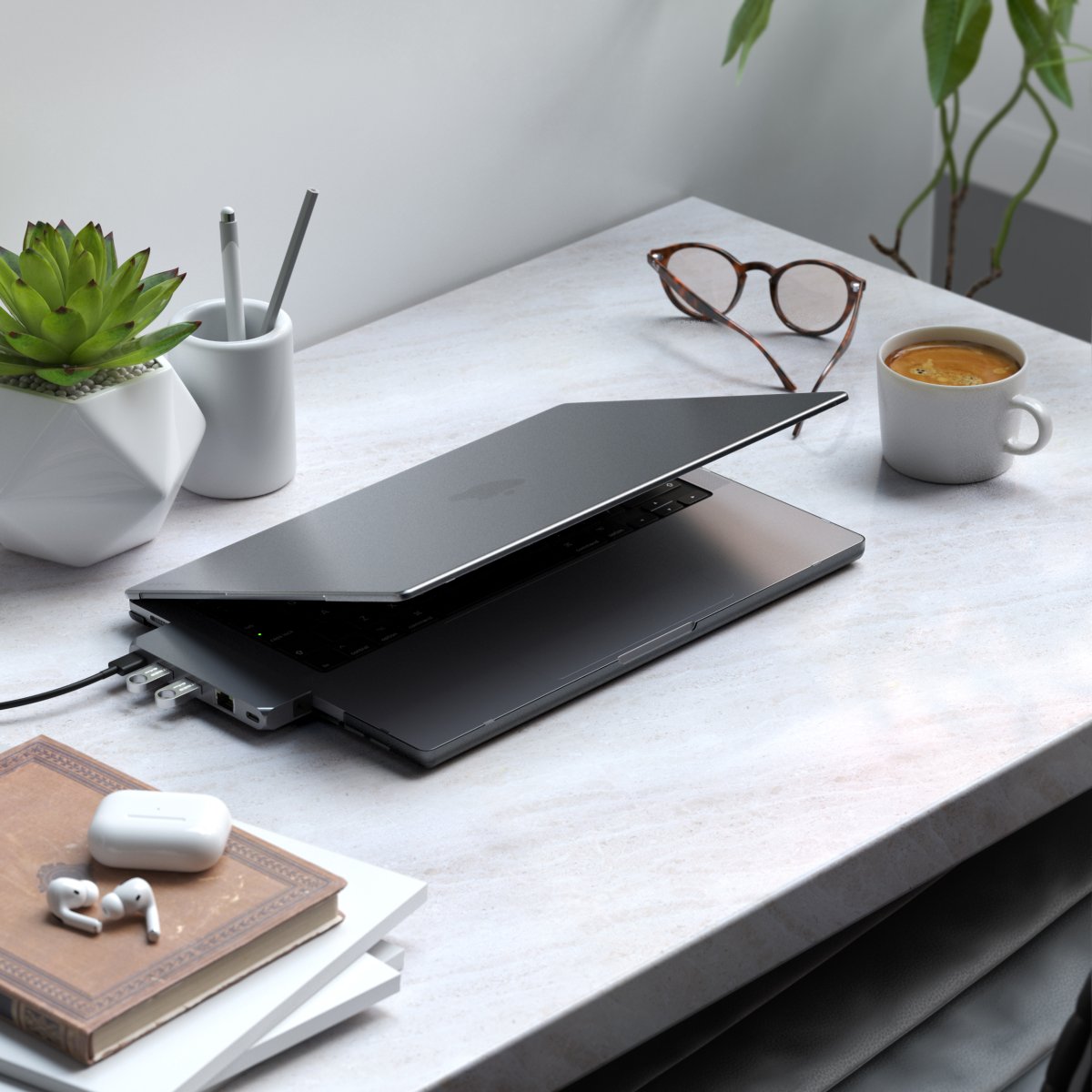 Satechi - Eco kemény tok MacBook Pro 14 - Sötét szürke - Image 3