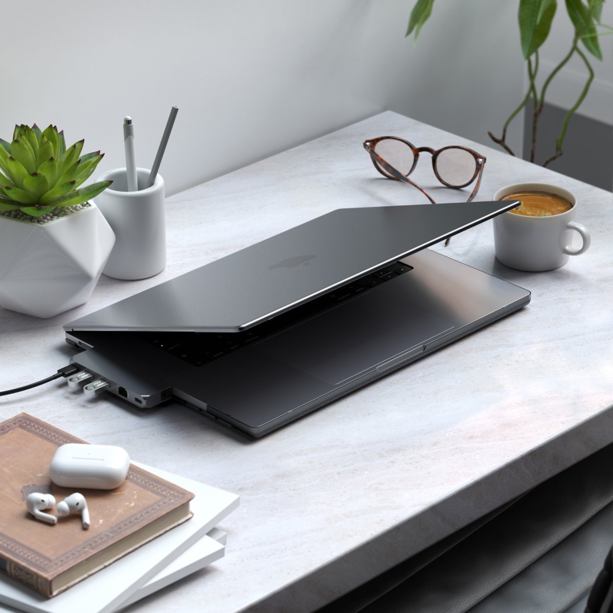 Satechi Eco Hardshell tok MacBook Pro 16-hoz - Sötét szürke - Image 5