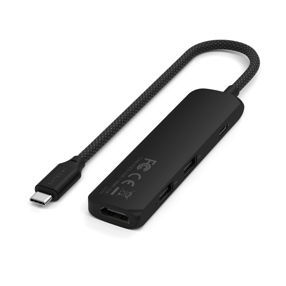 Satechi 4 az 1-ben USB-C Slim Multiport adapter 4K - Fekete - Image 6