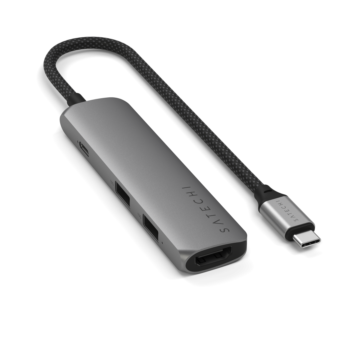 Satechi - 4 az 1-ben USB-C Slim multiport adapter 4K - Szürke - Image 4