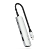 Satechi - 4 az 1-ben USB-C Slim multiport adapter 4K - Ezüst