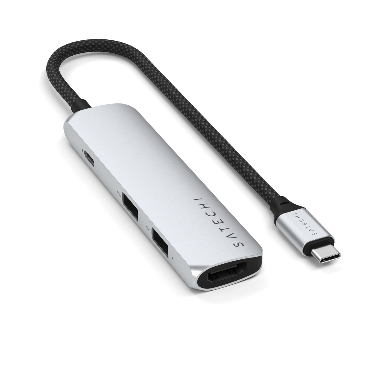 Satechi - 4 az 1-ben USB-C Slim multiport adapter 4K - Ezüst - Image 5
