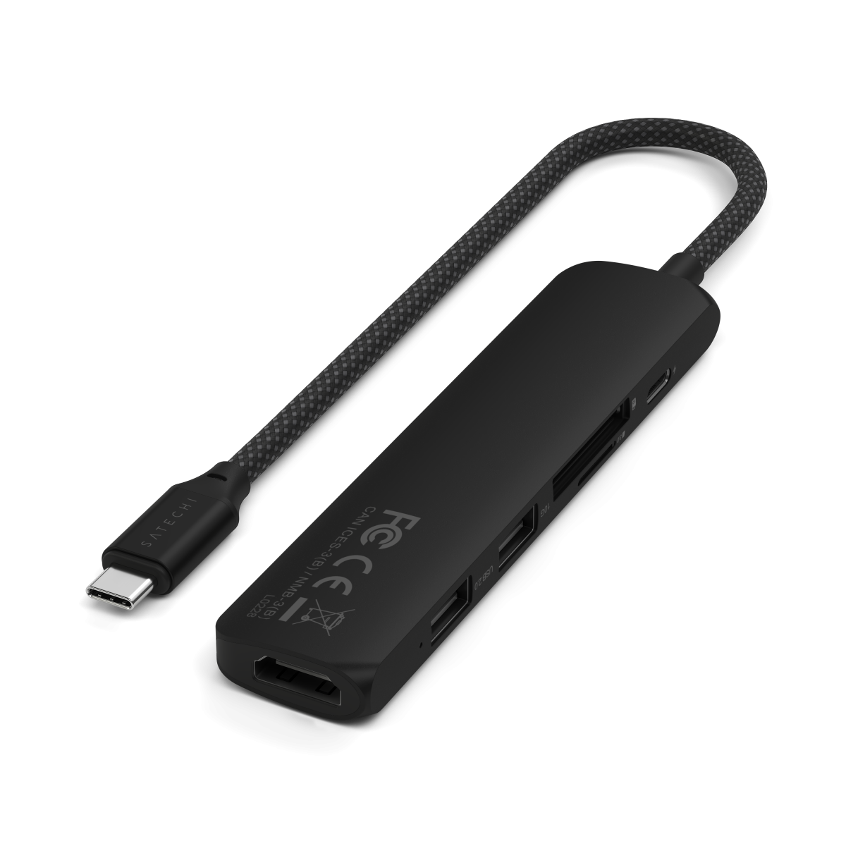 Satechi - 6 az 1-ben USB-C Slim multiport adapter - Fekete - Image 6
