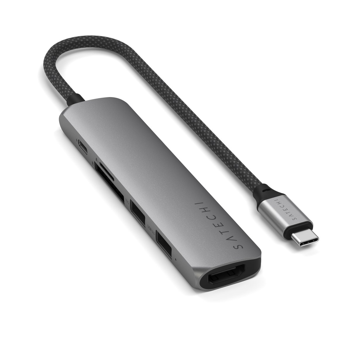 Satechi - 6 az 1-ben USB-C Slim multiport adapter - Szürke - Image 2
