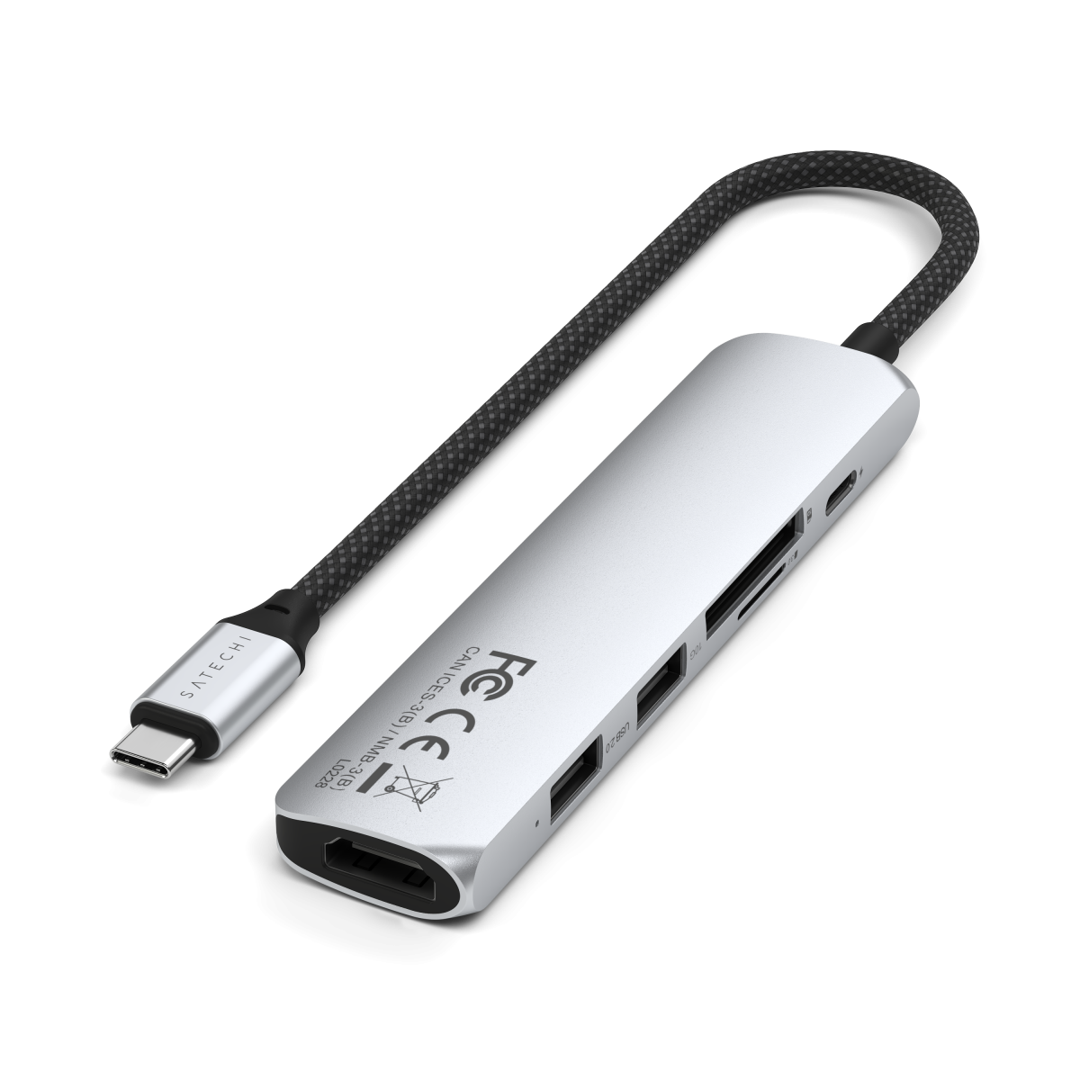 Satechi - 6 az 1-ben USB-C Slim multiport adapter - Ezüst - Image 6