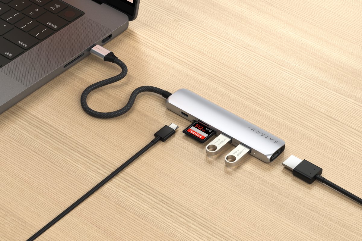 Satechi - 6 az 1-ben USB-C Slim multiport adapter - Ezüst - Image 3
