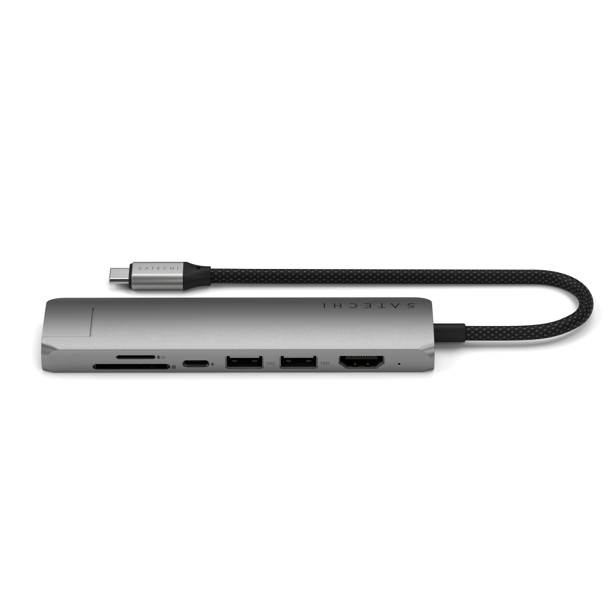 Satechi - 7 az 1-ben USB-C Slim multiport adapter Ethernet csatlakozóval - Szürke - Image 6