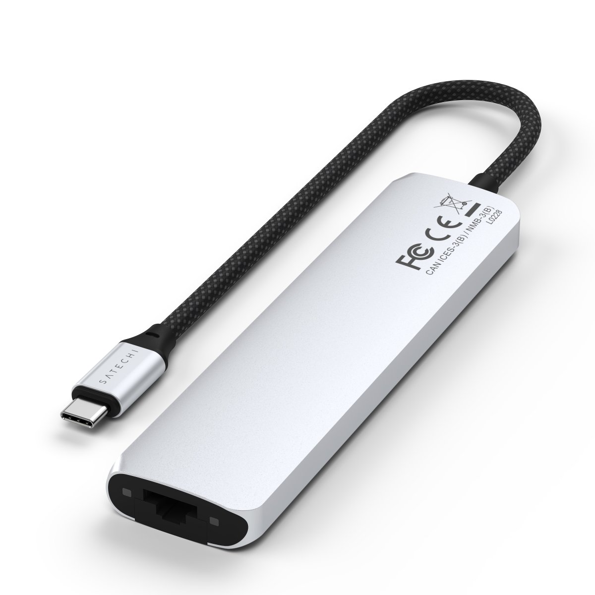 Satechi - 7 az 1-ben USB-C Slim multiport adapter Ethernet csatlakozóval - Ezüst - Image 5