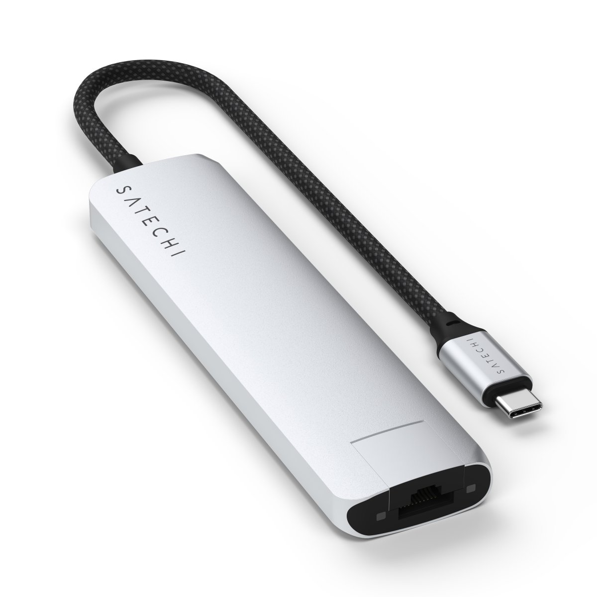 Satechi - 7 az 1-ben USB-C Slim multiport adapter Ethernet csatlakozóval - Ezüst - Image 4