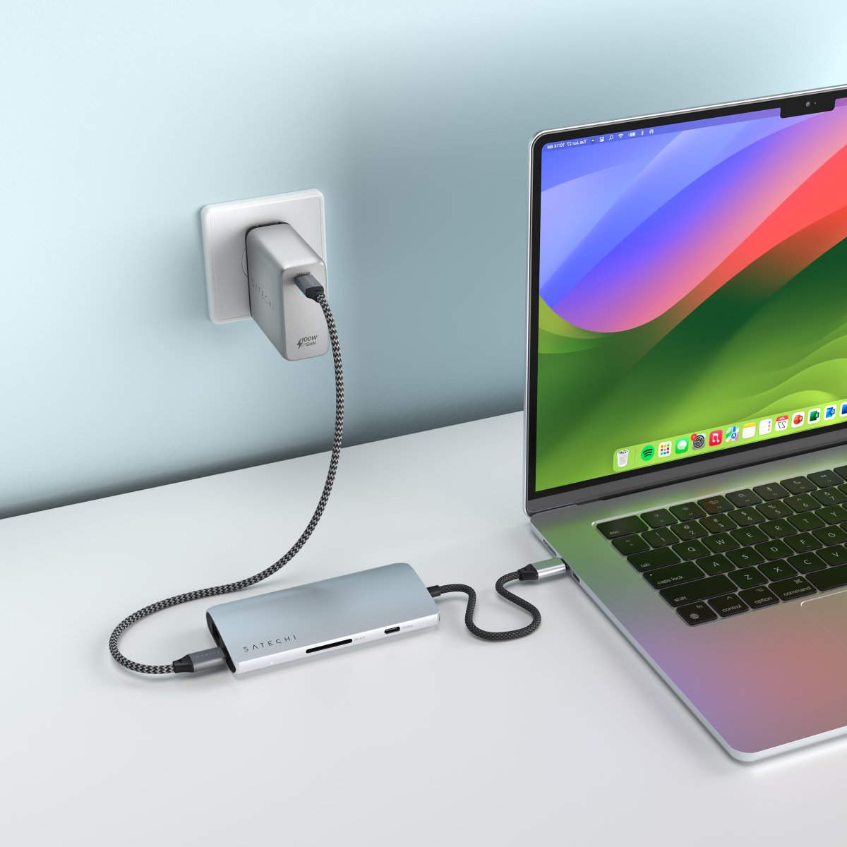 Satechi - USB-C MultiPort adapter 8K Ethernet V3 - Ezüst - Image 5